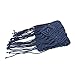 Produktbild Woven Strandtasche, Woven Fringe Wasser Welle ethnischen Stil Baumwolle Garn Knopfverschluss handgemachte Tasche Stroh geflochtene Tasche Strand Aufbewahrungstasche