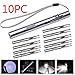 Produktbild Taschenlampe HKFV 10x 8000LM Pocket taktische Taschenlampe LED Stift XMLT6 USB wiederaufladbare Licht 10X Licht Mond Taschenlampe