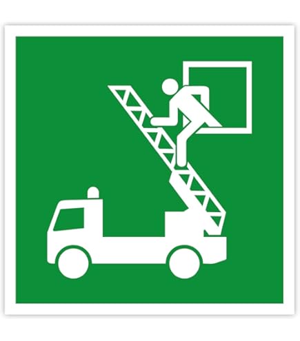 Nachleuchtendes Rettungsschild Notausstieg Rettungszeichen Rettungswegschild Aufkleber Nachleuchtend Asr A13~2 Sicherheitsschild Rettungsweg ASR A1