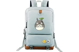 WANHONGYUE My Neighbor Totoro Animation Laptop Backpack High School Book Bag College Students Rucksack