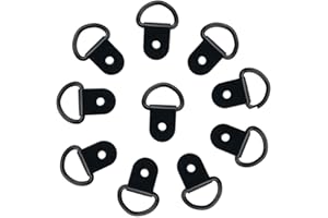 LYQNIHOB 10 Pezzi D Anello di Ancoraggio, Gancio di Ancoraggio, Anello di Ancoraggio, D Anelli di Fissaggio Anelli di Ancoraggio Ganci Ad Anello a D Robusto Anelli di Fissaggio Ganci