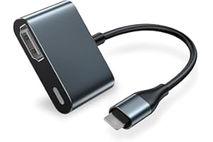 IDOOVE Apple MFi Certified Lightning to HDMI Adapter for iPhone 14/13/12/11/SE/XR/X/8/7/iPad, 1080p Full HD, Plug & Play, No Power Supply Required