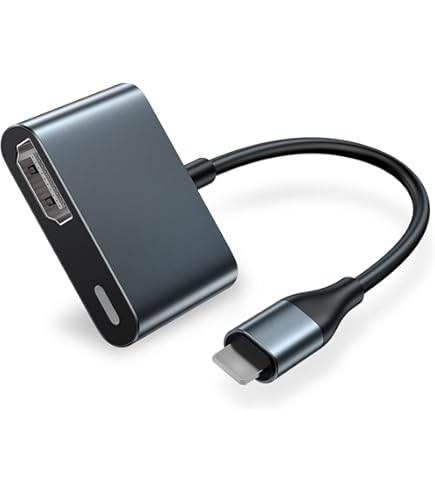 LUIRSAY HDMI Adapter Für IPhone - 4in1 Mit USB/Ethernet/Ladefunktion