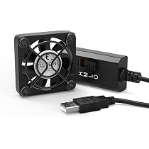 upHere ventilateur pc 80mm USB Silencieux Fan 5V Trois Vitesse Réglable ventilateur de Refroidissement pour PC/Xbox/Playstation/TV Box,etc