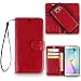 Samsung S6 Edge Plus Cover, REALIKE™ {Imported} Premium Leather Flip plus Back (Two in One) Case for Samsung Galaxy S6 Edge Plus (Royalty Series- Wine) RS.990.00