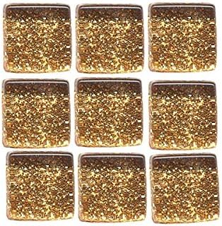 MosaixPro Glass Tiles Glitter 10 x 10 x 4 mm 200 g ~ 215 pcs. Copper