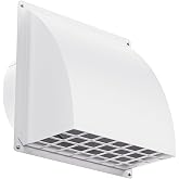 HG Power Ventilation Grille 150 mm Adjustable Ventilation Grille Lower Noise Oven Ventilation Grille for Kitchen Hood, White