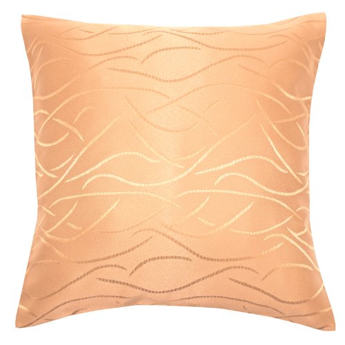 Silva Damask Square Cushion Cover, 50 x 50 cm, Selection of Colours apricot