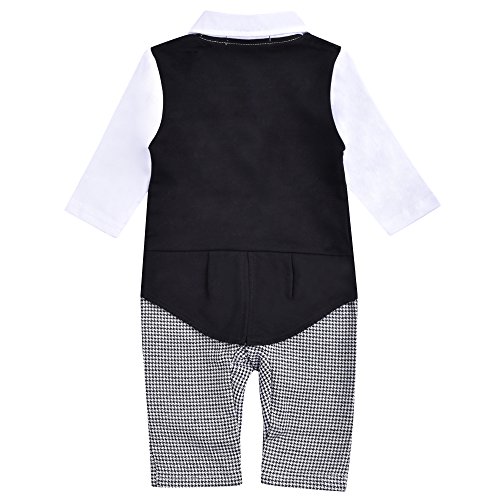 ZOEREA Säuglings babys scherzt Kinder kleidungs mantel Weste Spielanzug der Ausstattungs overall mit langen Ärmeln Baumwolle Kleidung - 4