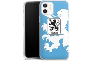 DeinDesign Slim Case extra dünn kompatibel mit Apple iPhone 12 Silikon Handyhülle transparent Hülle Offizielles Lizenzprodukt Wappen Fußball