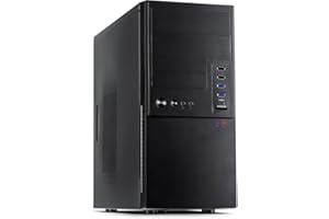 Inter-Tech IT-6865 Micro-Tower PC-Gehäuse (Micro-Tower, PC, Schwarz, 14 cm, 34 cm, CE)