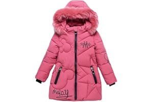 Lengender 2021 Nuovo Piumino Invernale per Bambini Ragazze Giacca Spessa Cappuccio Antivento Morbido Cuscino Giacca Pelliccia