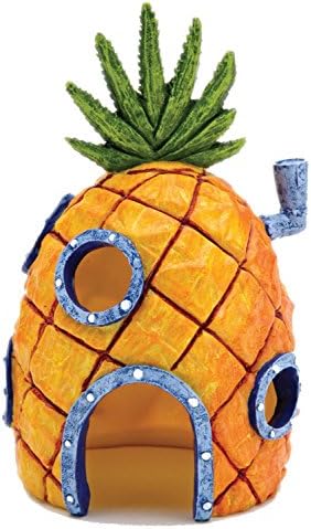 Kelaina 1 pc Creative Pineapple Shaped House Fish Tank Aquarium Ornament(13*7 CM)