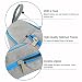 Rancco® Waterproof Cosmetic Bag Travel Kit Organizer Bathroom Storage, Shockproof Zipper Bag for PowerBank/ Headphone etc, with Hanging Hook(Gray)