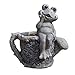 Produktbild FENDOUBA Skulptur Gartenfrosch Ornament Wasserkocher Muster Vase/Blumentöpfe Dekoration Outdoor Rasen Statuen 19x12.5x17.7 Zoll