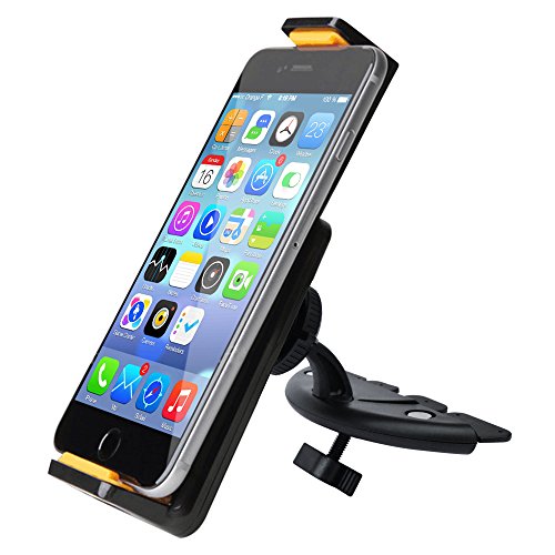 IPOW® Universal Handyhalterung 360 Grad Drehbar Auto KFZ Handyhalter für CD-Schlitz, iPad Mini 4 3 2 1 iPhone, Samsung, LG, Nexus, HTC, Motorola, Sony, Nokia und weitere Smartphones - 3