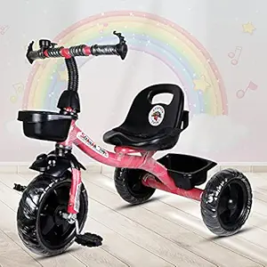 BABY TRICYCLE FOR KIDS TRICYCLE PINK COLOUR KIDS TRICYCLE RECOMMENDED TRICYCLE FOR BABY GIRL OR TRICYCLE FOR BABY BOY OR TRICYCLE FOR TODDLER GIRL OR TRICYCLE FOR TODDLER BOY RECOMMENDED FOR TODDLER 1,2,3,4,5 YEAR CHILDREN TRICYCLE FOR KIDS