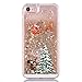 Produktbild T-shin Weihnachten Flüssigglitzernde Pailletten Hülle für iPhone 7 Plus Creative Glitzer Hard Case Hartschale Weihnachtsmann Weihnachtsmann Stern Serie Notebook Laptop für Urlaub Geschenk