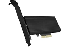 ‎ICY BOX ICY BOX NVMe M.2 SSD zu PCIe 4.0 X4 mit Aluminiumkühlkörper Adapterkarte für Key-M mit USB C IB-PCI208-HS