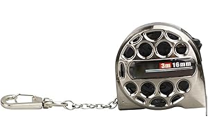 UOTO Stainless Steel Tape Measure, Retractable Tape Measure, Hollow Tape Measure Industrial Grade Waterproof Anti-Rust Corrosion-Resistant Steel Tape Measure (3m 16mm)