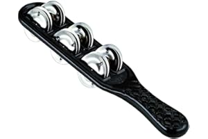 Nino Percussion NINO13BK Manale con Cimbali, Nero