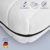 Bequeme Kaltschaummatratze 90 x 200 cm mit gutem Mix aus Punktelastizität, Druckentlastung und Atmungsaktivität