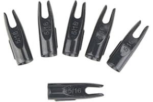 ZSHJG 50 Stück Bogenschießen Pfeilnocken Kunststoff 5/16" Jagd Plastinock Pfeilnocken Welle Ende Zubehör