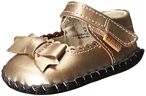 pediped Baby Girls’ Betty Ballet Flats, Gold (Champagne), 0-6 Months 17 EU