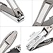 Hfun Toenail Clippers for Thick Nails with Curved Nail File,3mm Wide Jaw Opening Zinc Alloy and Stainless Steel Nail Trimmer