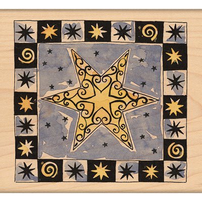 Penny Black Mounted Rubber Stamp 3.5