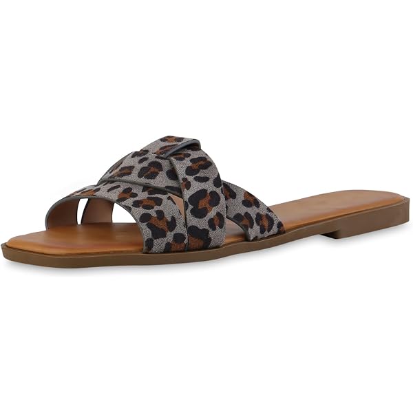 VAN HILL Damen Pantoletten Mit Profilsohle – Bequeme Sandalen Für Sommer & Alltag