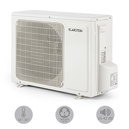 Klarstein Windwaker B 12 Inverter Split Klimaanlage Klimagerät (12000 BTU / 3,5 kW Kühlleistung, 3,8 kW Heizleistung, 5 Betriebsmodi, 2 Timer-Modi, Fernbedienung) weiß - 5