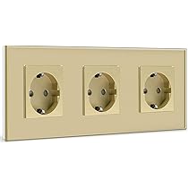 BSEED 16Amp normale stopcontact met dubbele slimme Alexa dimmer lichtschakelaar glas wifi touch dimmerschakelaar (neutrale lijn vereist) 1-voudig 1-weg, compatibel met Tuya/Google Home/Smart Life