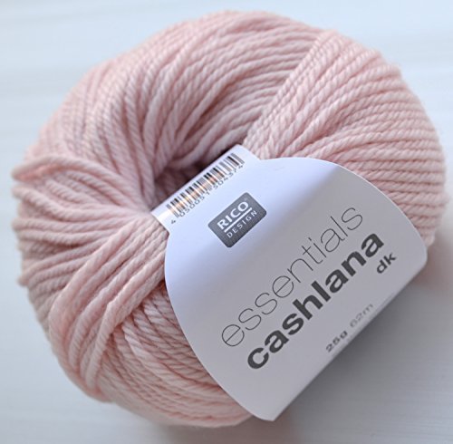 Rico essentials CASHLANA dk Fb. 001 rosa Kaschmirwolle Merinowolle extrafein Babywolle