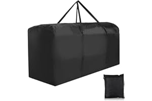 FUNMO Sac de Rangement pour Sapin de Noël,Sac de rangement pour coussins de jardin,Sac Rangement Coussin Exterieur,Housses de Coussin, coussins de rembourrage,imperméable, anti-UV, résistant aux déchirures