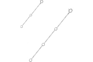 ‎WINNICACA WINNICACA Kettenverlängerung s925 Sterling Silber Halskette Extender Armband Extender Ketten für Schmuckherstellung, Kettenverlängerung Verlängerungskette 14k Gold 2-Piece-Set