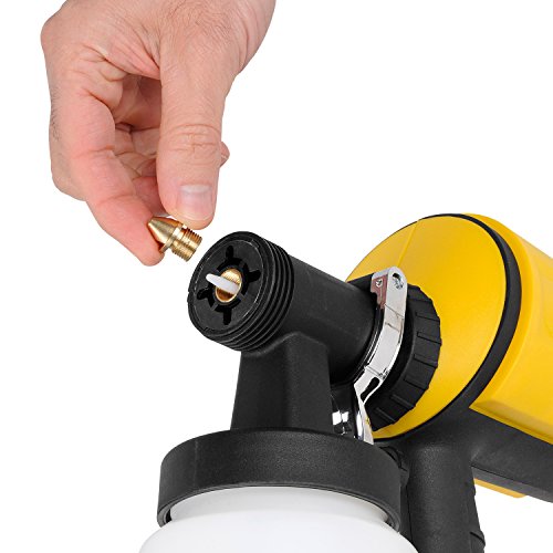 Spritzpistole, elektrische Farbspritzpistole, 400 Watt , 3 Düsen, 900 ml Becher – P - 6