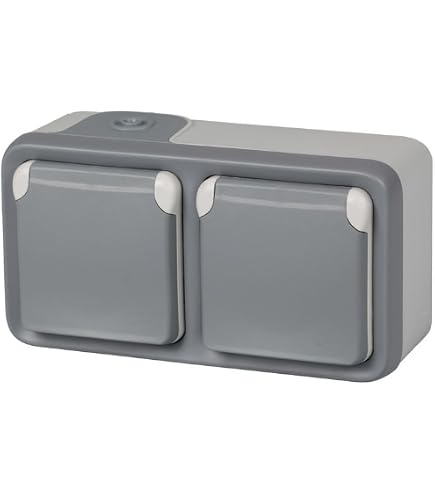 Legrand Presa Doppia Orizzontale Per Ambienti Umidi – Modello 69742