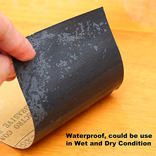 [ 36 Stück 400-3000 ] GIMARS Schleifpapier Sortiment Trocken / Nass Sandpapier, 9 x 3,6 Zoll, Körnung 400-3000, für Automobil Schleifen, Holzmöbellackierung, Veredelung, Holzverarbeitung - 3