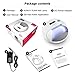 SUNUV SUN7 48W UV Nail Dryer Led Nail LAMP Smart Light for Gel Nails With Double Power Design,4 Timer Setting , Lcd Display ,Painless Curing,Over-Temperature Protection