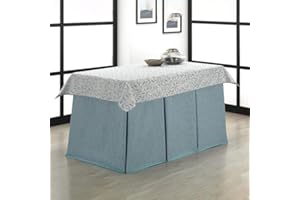 Rufino Díaz Falda Camilla Rectangular Bali Jacquard + Tapete (Turquesa - 70x120cm) - Tejido Resistente y Agradable al Tacto Decorar y Proteger tu Mesa