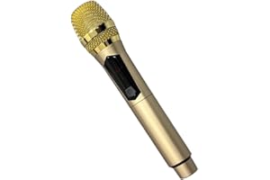 Plyisty Kablosuz Mikrofon, 1 Için 1 600Hz ILA 800KHz El Mikrofonu Karaoke Mic, Led Ekranli, Karaoke Şarkı, Dağün, DJ, Parti, 