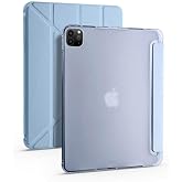 Fogy Ipad Pro 4.Nesil 11" In&ccedil; (M2 &Ccedil;İPLİ) 2022 ile Uyumlu Katlanır Kalemlikli Standlı Akıllı Kılıf, Mavi