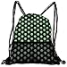 Produktbild RAINNY Drawstring Backpacks Bags,Supernatural Martians Fantastical Beings from Other Planets Head of An Alien,5 Liter Capacity,Adjustable
