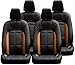 Khushal Leatherite Car Seat Cover for Hyundai Santro KS057HSANTRO Black/Orange RS.2500.00