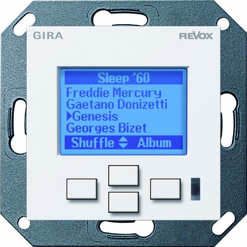 Preisvergleich Produktbild Gira 053927 Displayeinheit Revox M 217 System 55, reinweiß matt