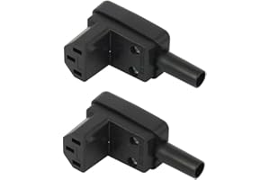 Aofan AC 250V/10A Kaltgeräte Winkelkupplung IEC C13 Power Stecker Sockel (2 Stück)