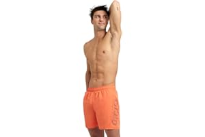 arena Fundamentals Logo Boxer R Costume Uomo Mare e Piscina, Costume da Bagno in Morbido Tessuto Riciclato ad Asciugatura Rapida, Boxer Mare con Slip Interno in Mesh