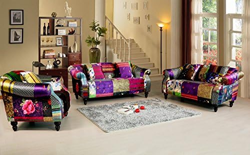 Lovesofas Anna Shout 3 2 1 Luxury Velvet Tufted Fabric Sofa Suite (3+2)