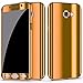 Produktbild Galaxy S7 Hülle Case 360 Grad Full Body Überzug Etui Shockproof Spiegel Protective Cover + Tempered Glas Schutzfolie Cover Handyhülle Schutzhülle Rückseite für Samsung Galaxy S7 (Galaxy S7, Gold)